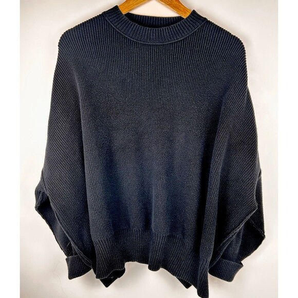 free people Easy Street Oversized Tunic Sweater Black Size XS - Picture 2 of 9